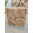 Teak Block Display Table