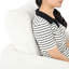 Chaise d'appoint moderne avec support à la taille - blanc pour une meilleure posture en tissu chenille de salon, de chambre à coucher et de bureau-1027472832
