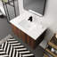 Meuble-lavabo moderne avec lavabo et porte à fermeture en douceur, conception ergonomique pour un matin agréable