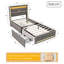 European Single (90 x 200 cm) Drawers Bed Frame-1457759905