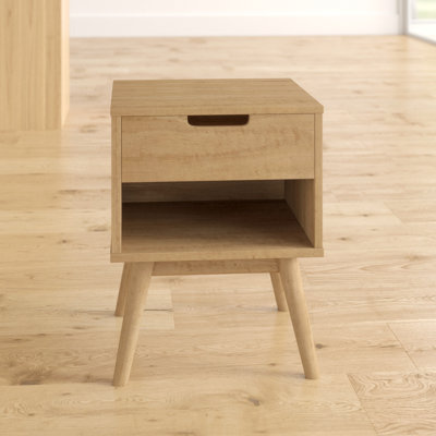 Trujillo 40cm W Solid Wood Bedside Table