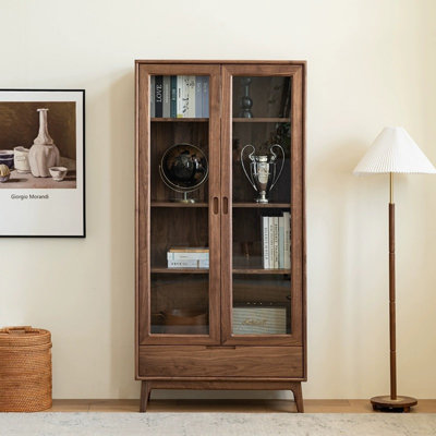 Modern Simple Classic Solid Wood Display Cabinet