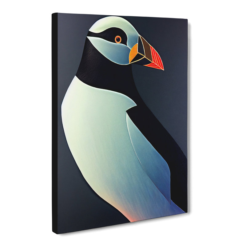 Babiarz Puffin Vol.1 - Wrapped Canvas Print, 60cm H x 40cm W x 3cm D