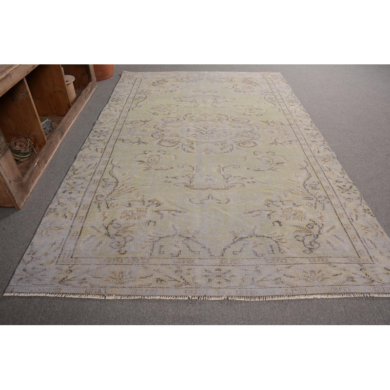 Turkish Rug, Statement Rug, Anatolian Rugs, Gray Antique Rugs, Vintage Rugs, 3.8x9 ft Area Rugs