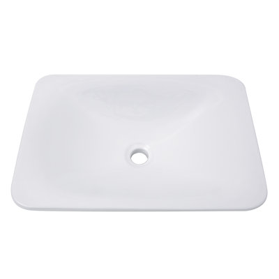 Nantucket Sinks Great Point 14.5 " Vitreous China Rectangular Bathroom Sink