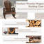 Ensemble de chaises berçantes 3 pièces Adirondack, ensemble bistro de conversation avec 2 chaises berçantes en bois carbonisé et table d'appoint, ensemble de chaises berçantes rustiques en bois pour jardin