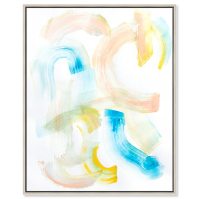 Moon Beams II - Hope Bainbridge Framed Acrylic Print Livingroom Wall Art by Art Remedy, Silver Frame, 36 x 45
