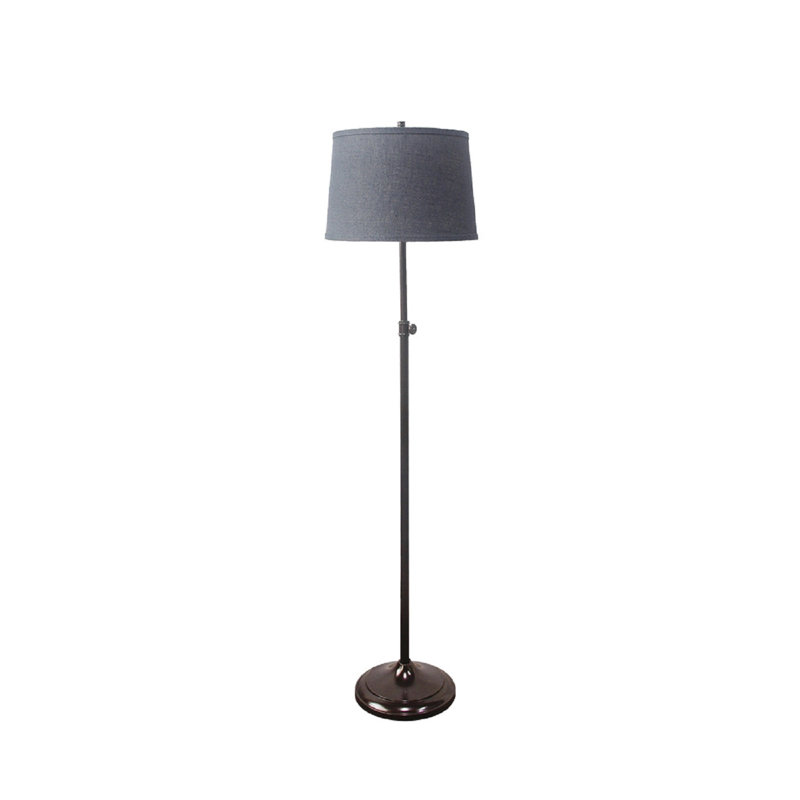 Lampe sur pied 61,75 po Encanto, Bronze frotté à l'huile, Denim / Bleu