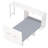 Space-saving Murphy Beds, White Mdf Modern Design, Compact Guest Solution