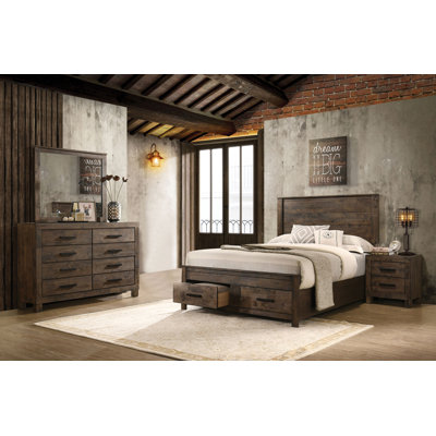Ensemble de chambre à coucher grand lit 4 pièces Timeland Elegance - Felando