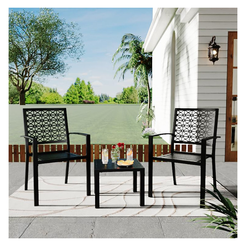 Ensemble de canapé de patio empilable Modern