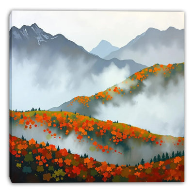 «Autumn Blooming Hills», art mural sur toile tendue