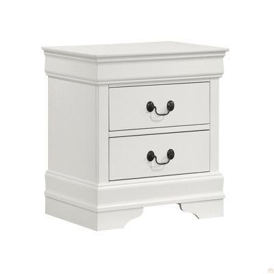 MDF Nightstand With 2 Drawers