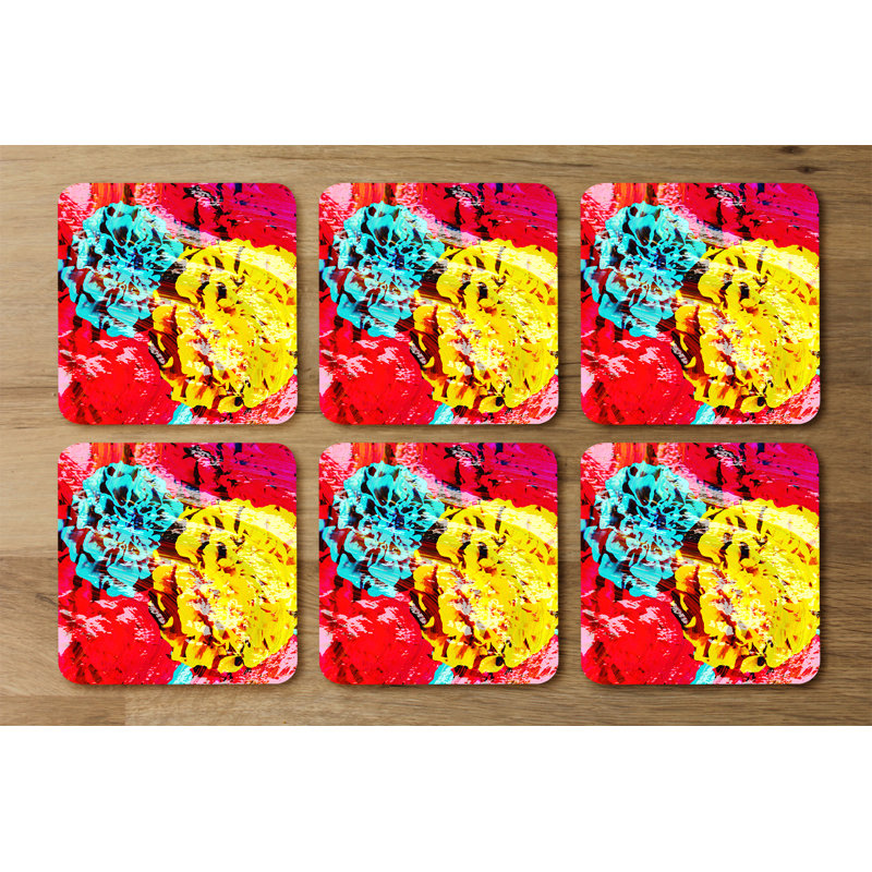 Square 6 Piece Coaster Set