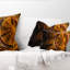 Bureau Golden Fractal - coussin imprimé abstrait