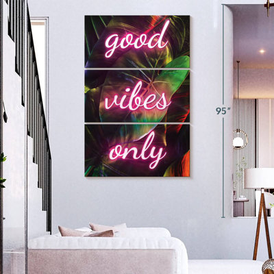 Tergel Good Vibes Only - néon