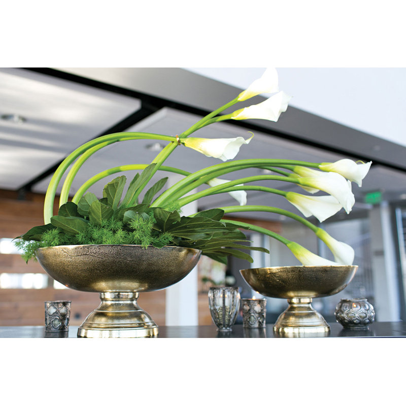 Cattura Aluminum Bowl, 7.75" H x 16" W x 16" D