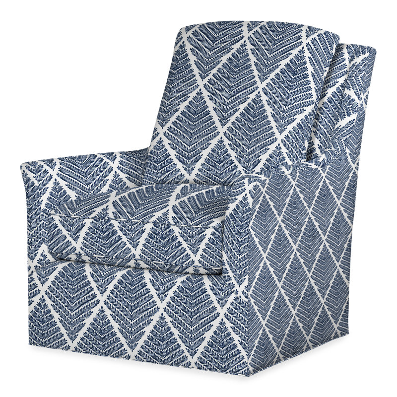 Tori Swivel Armchair, Perigold Emmeline Lapis