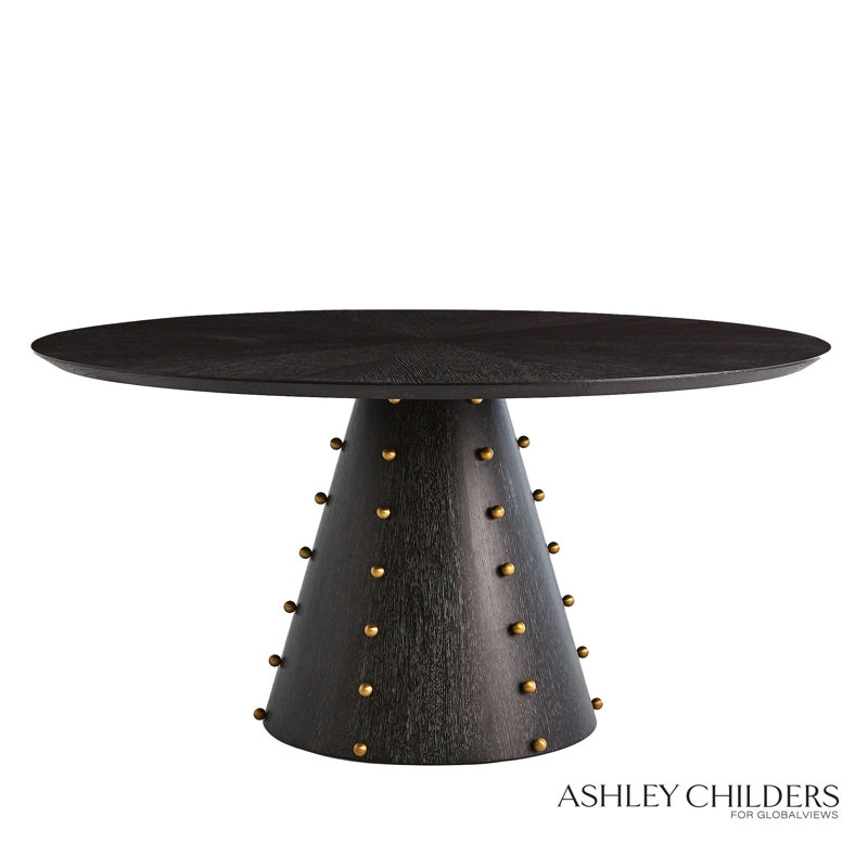 Spheres Center Table, Black, 30"H x 60"L x 60"W