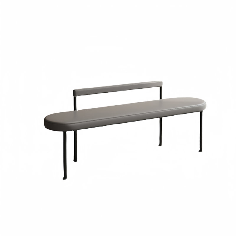 Banc rembourré en cuir Tajiah, H 21,65 po x l 59,05 po x P 17,71 po
