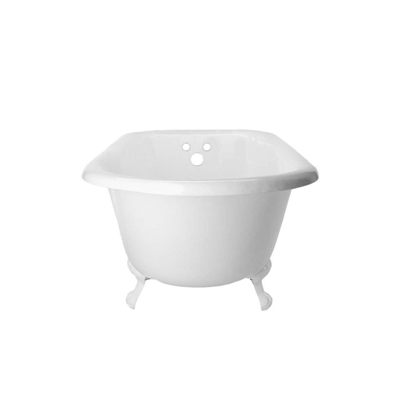 Baignoire de trempage sur pattes 61 "x 30" Heritage, Nickel brossé