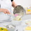 Spatule en silicone Tovolo Flex-Core avec poignée en bois naturel pour la cuisson et la cuisson, sorbet rose