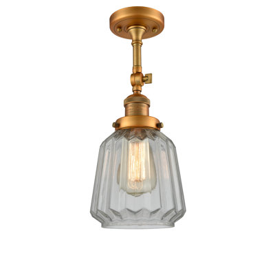 Vinson Glass Semi Flush Mount