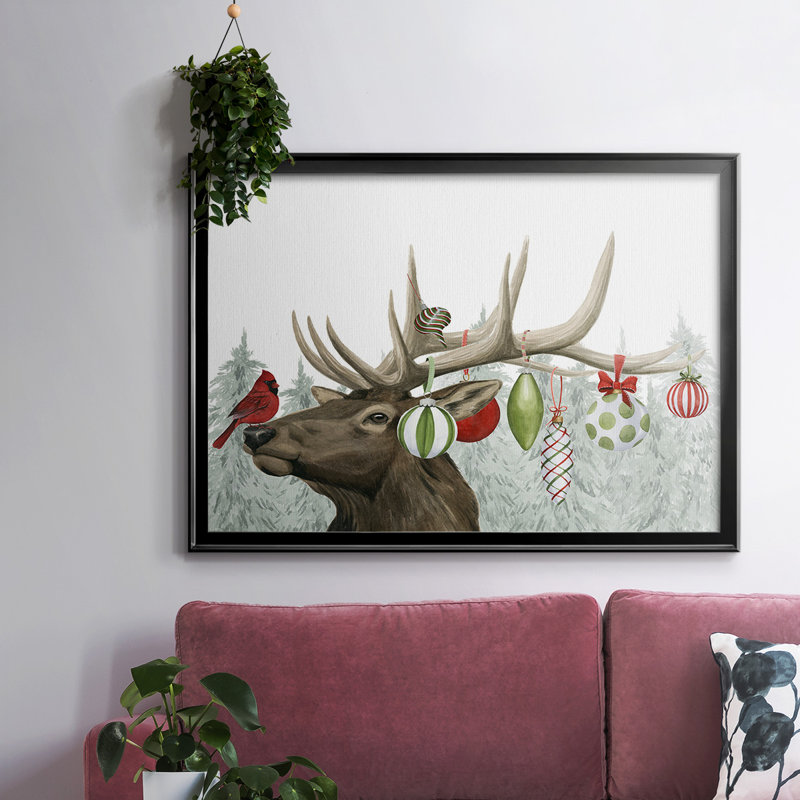 " Festive Forest Collection A ", 26" H x 38" W x 1.5" D, Black