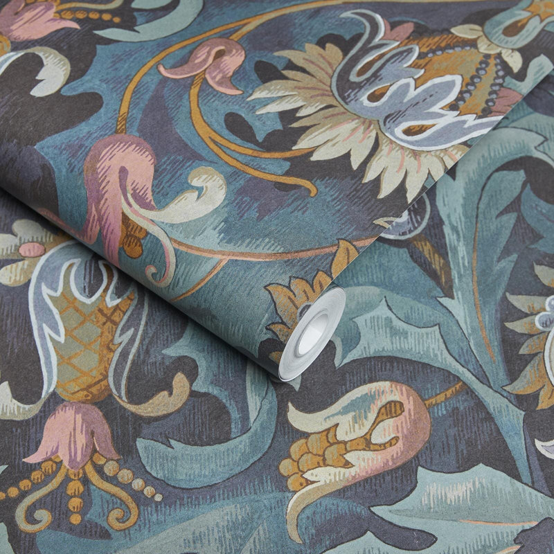 Vespertine Floral Wall Mural, Apatite