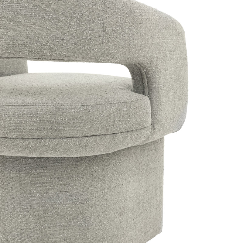 Dellan 49cm H Polyester Blend Upholstered Parsons Chair, Grey
