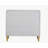 Metallic Silver and Champagne 3-Drawer Console Cabinet