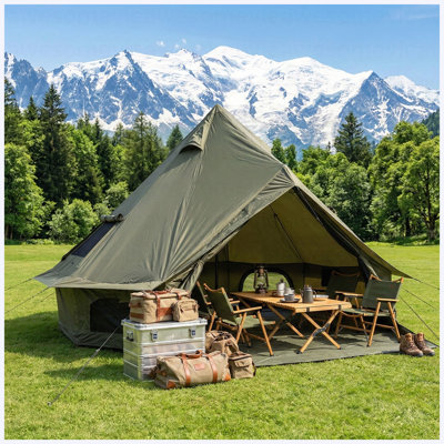Tente de campement 4 saisons 9,8 pi Bell Green