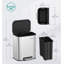 Stainless Steel Step On Trash Can with Fingerprint Resistant-99313645-99313642