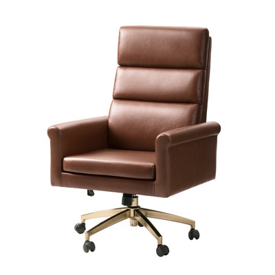 Morpheus 46.5"H Transitional Tilting Adjustable Height Executive Chair with Ergonomic Segmented Back
