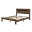 Structure de lit plateforme en bois avec tête de lit à DEL avec rangement et 2 USB, grand rangement sous le lit-15917003