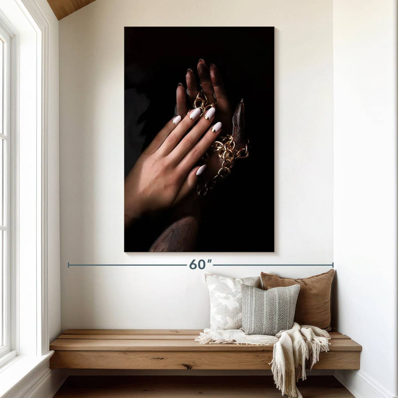 Shuttleworth Chic Minimalist Nails, 51" H x 34" W