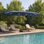 Parasol rectangulaire à énergie solaire 15 pi avec lumières DEL-1113787920