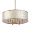 24-inch 6-Light Capiz Shell Drum Chandelier-382826765