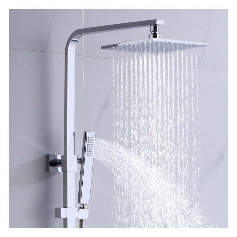 Robinet de douche avec valve brute, Chrome