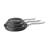 ZWILLING Motion Hard-Anodized 3-Piece Nonstick Fry Pan Set, Grey