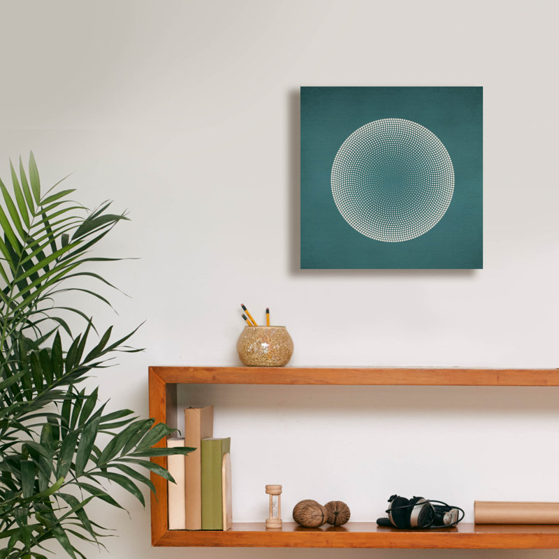 «Circles» par Incado, art mural sur toile, H 12 po x l 12 po x P 0,75 po