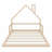 Floor Bed With House-Shaped Headboard-269340404