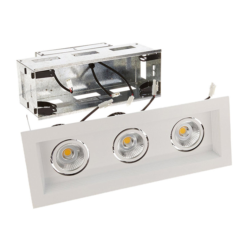 3.5'' Dimmable Air-Tight Standard Recessed Lighting Kit, 4000K, 45°