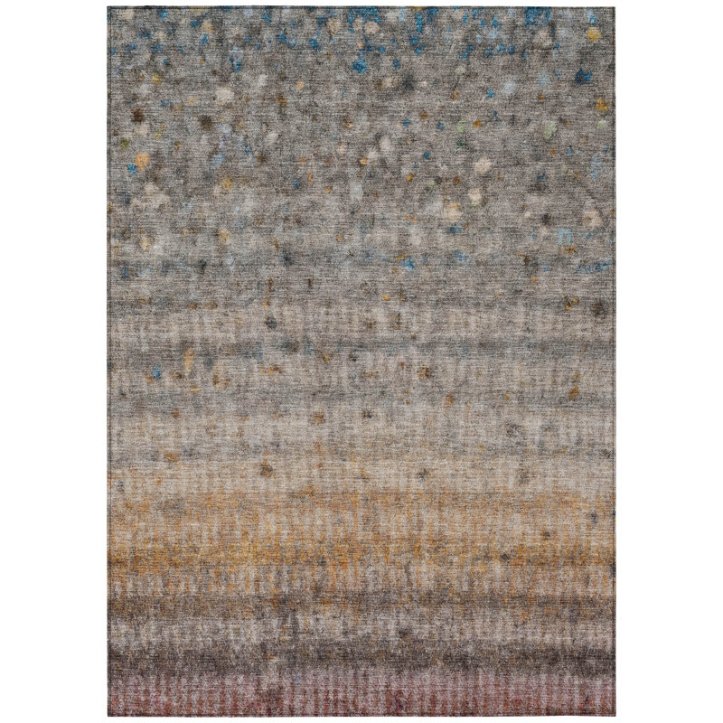 Machine Washable Indoor/Outdoor Emelia ACN2315 Stripes Rug, Rectangle 10' x 14'