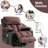 Power Electric Massage Lift Lounge Chair, Suitable For The Elderly, With Heating And Vibration Functions,Fleece Leather With Usb, Can Be Used For Lying Down