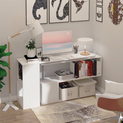 Bureau d'ordinateur de coin 55 po 55 po