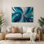 Art mural en métal «Lyrical Abstraction 12 Green»-660267299