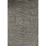 Himalayan Abstract Area Rug in Gray
