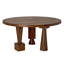 Hybrid Round Walnut Wood Dining Table