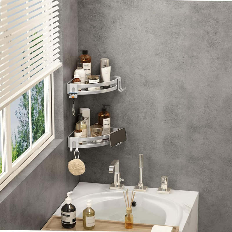 Rangement mural Numair, Argent